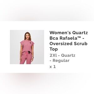 FIGS Breast Cancer Awareness BCA Quartz pink set XXL top and pant 💗